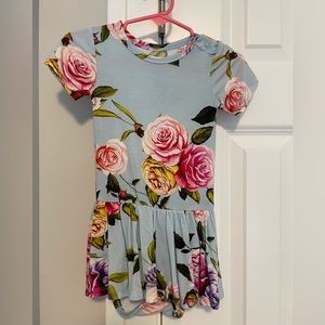 Like new size 12-18 month Posh Peanut Country Rose skirted bodysuit dress